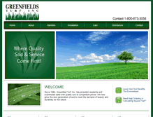 Tablet Screenshot of greenfieldsturf.com